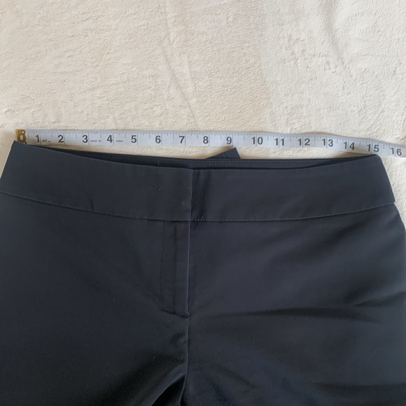 Ann Taylor signature black straight leg mid rise flat front classic pant SZ4 - Picture 7 of 11